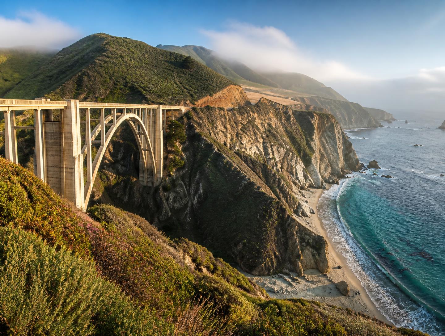 Bixby Creek Bridge on the Big Sur coast
