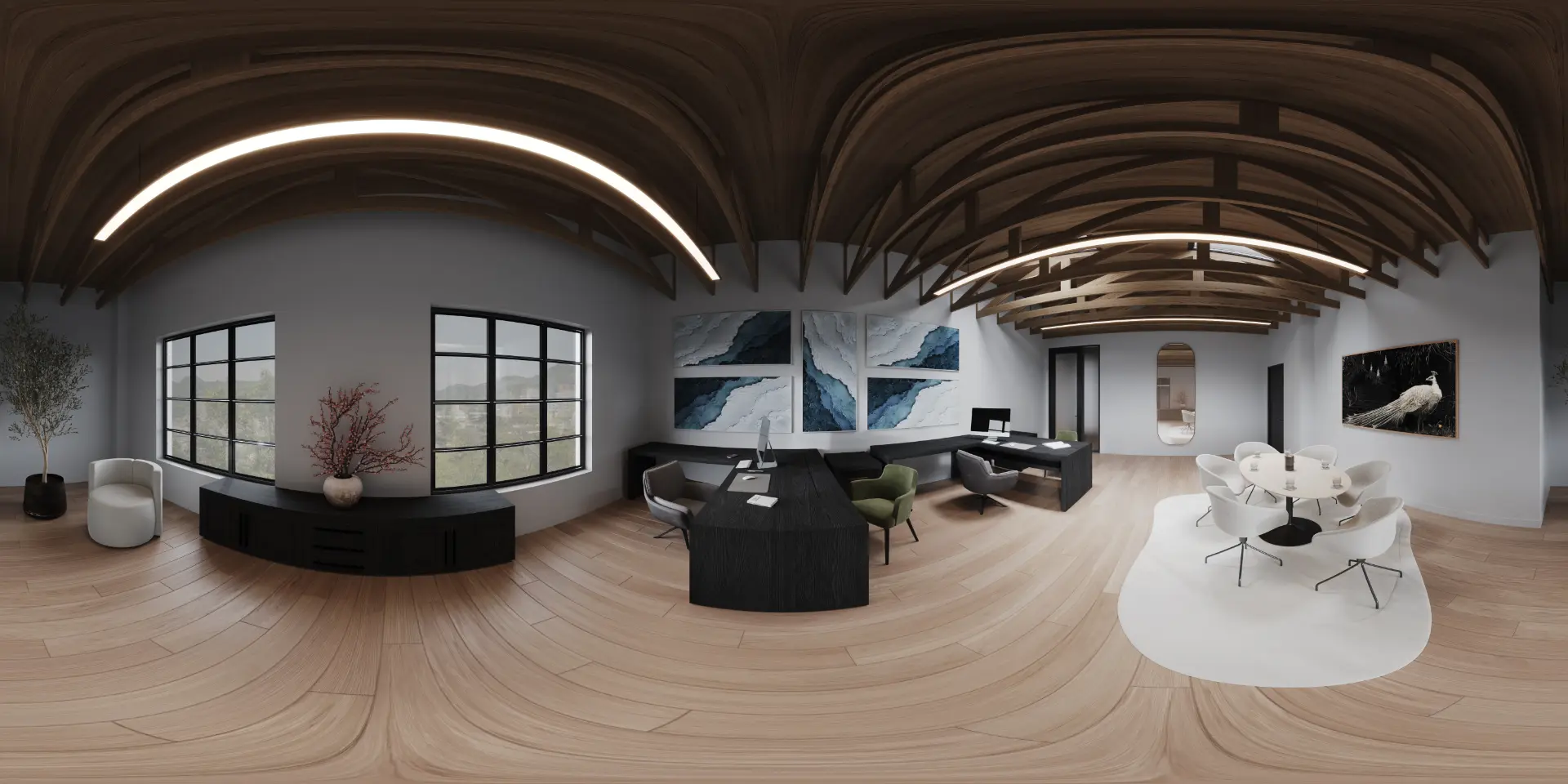 the peacock carmel, 360 render of unit 218